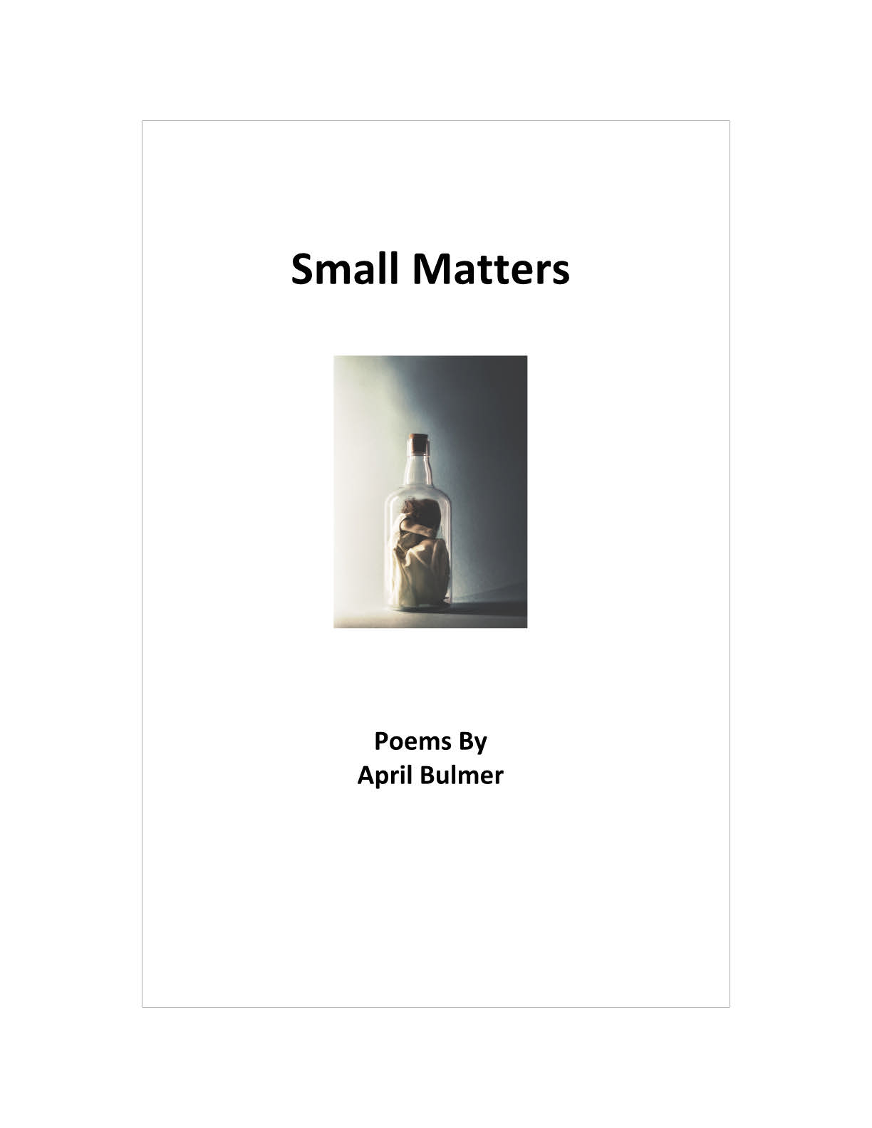 Small Matters front cover